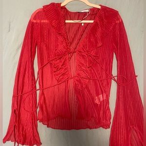 Zara summer shirt! perfect for a beach cover up or for a fancy night out!